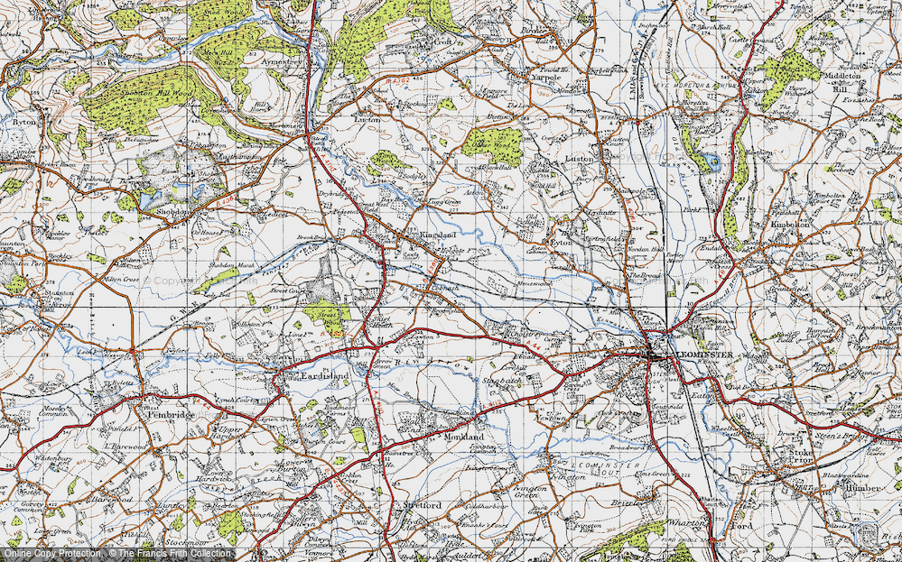 Old Map of Cobnash, 1947 in 1947