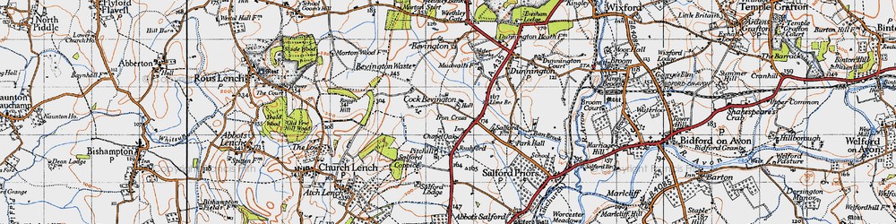 Old map of Chapel Oak in 1946