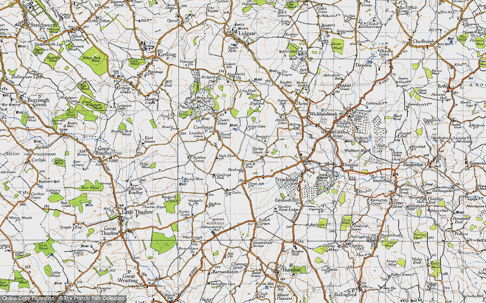 Old Map of Cock & End, 1946 in 1946