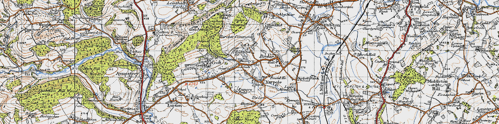 Old map of Cock Gate in 1947