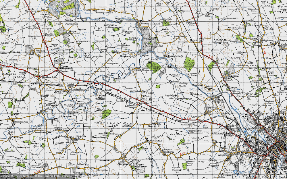 Old Map of Cock Hill, 1947 in 1947