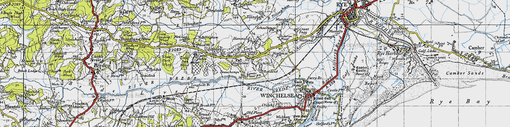 Old map of Cock Marling in 1940