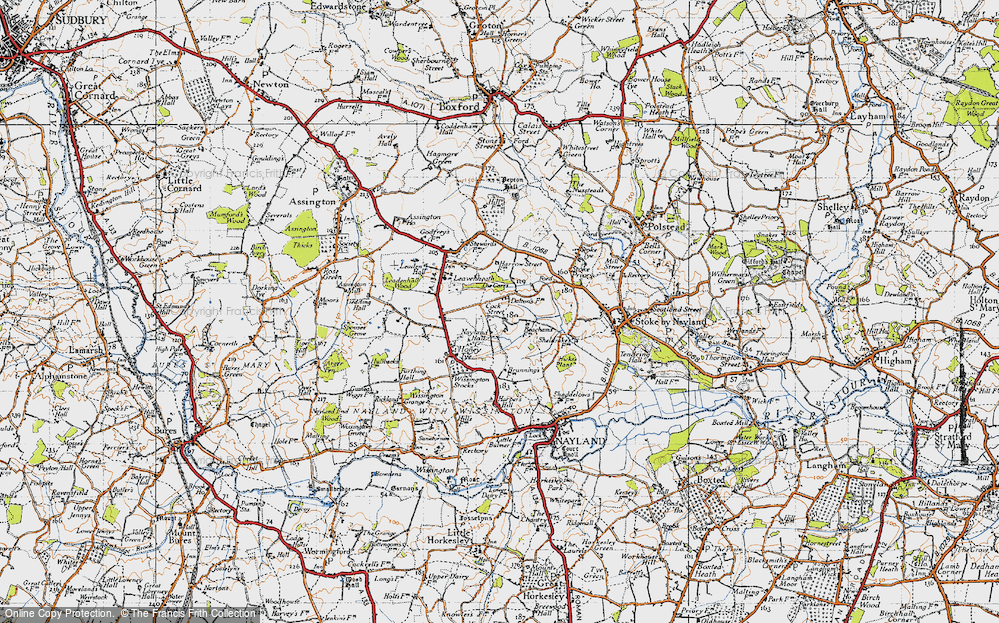 Old Map of Cock Street, 1946 in 1946