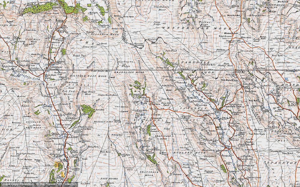 Old Map of Historic Map covering Yoad Ho in 1947