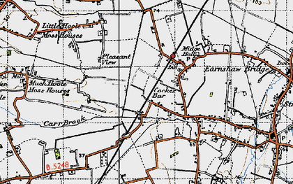 Old map of Cocker Bar in 1947