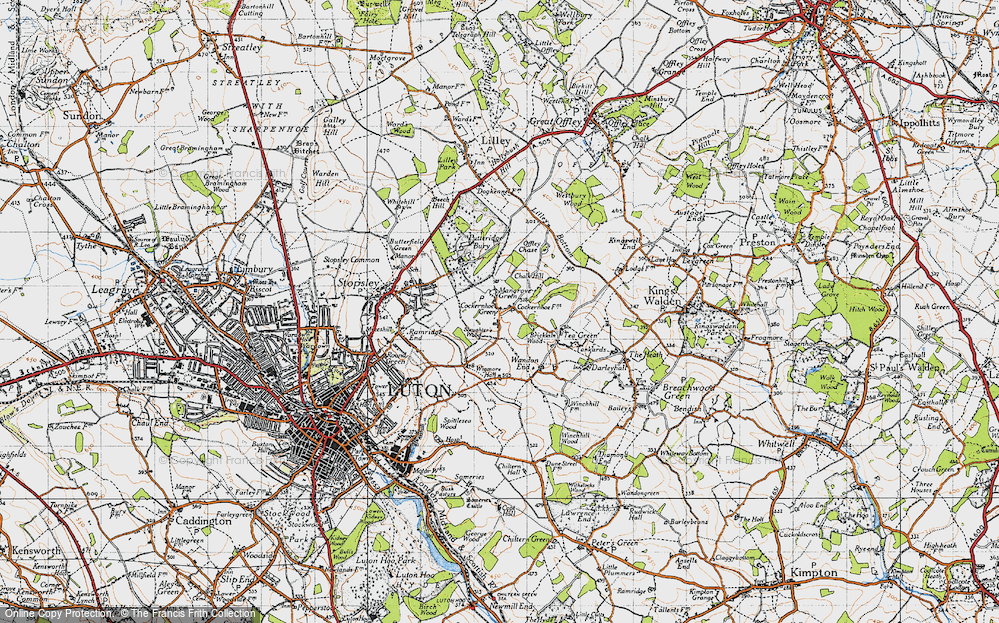 Old Map of Cockernhoe, 1946 in 1946