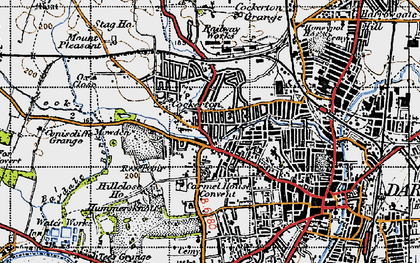 Old map of Cockerton in 1947