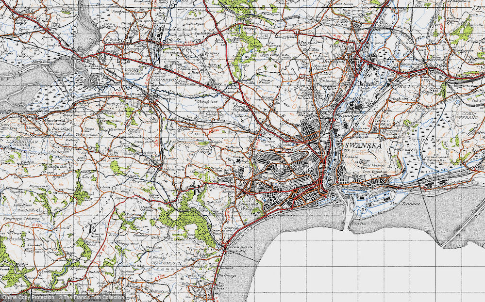 Old Map of Cockett, 1947 in 1947