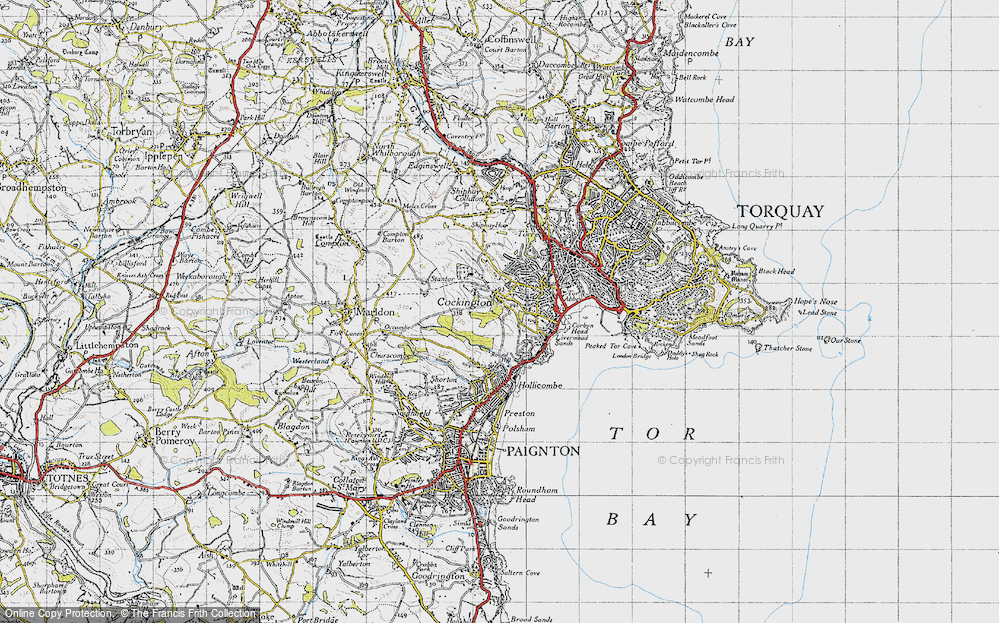 Old Map of Cockington, 1946 in 1946