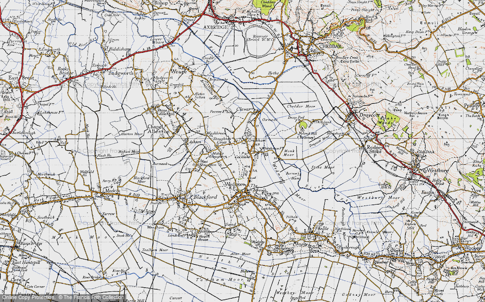 Old Map of Cocklake, 1946 in 1946