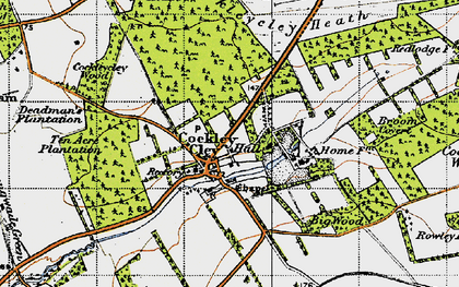 Old map of Cockley Cley in 1946