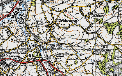 Old map of Cockley Hill in 1947
