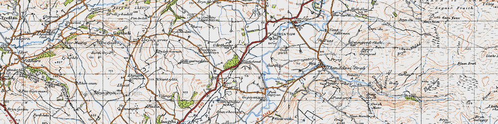 Old map of Cockshead in 1947