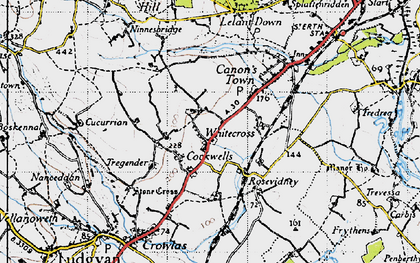 Old map of Cockwells in 1946