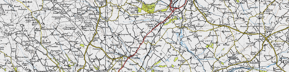 Old map of Cockwells in 1946