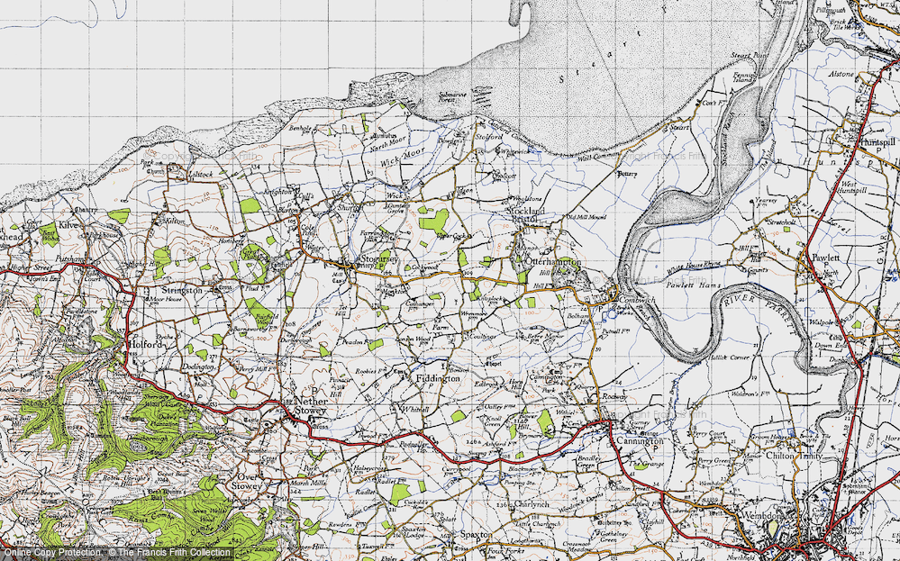 Old Map of Historic Map covering Steyning Manor in 1946
