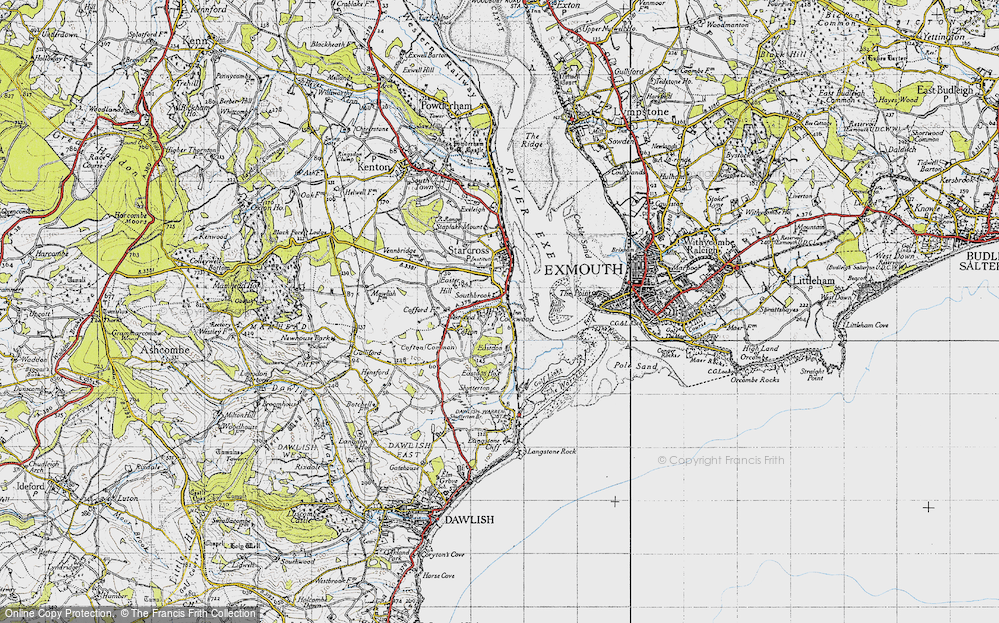 Old Map of Cockwood, 1946 in 1946