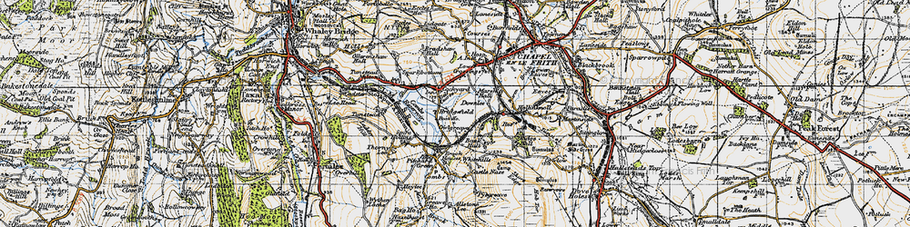 Old map of Cockyard in 1947