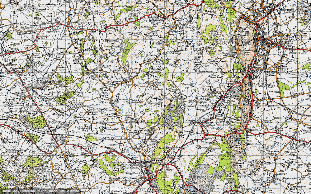Old Map of Coddington, 1947 in 1947