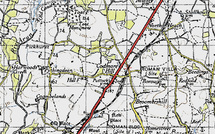 Old map of Toat Ho in 1940