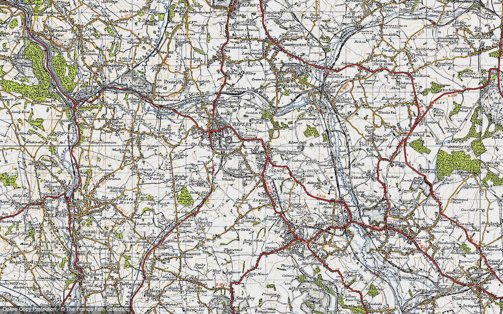 Old Map of Codnor, 1946 in 1946