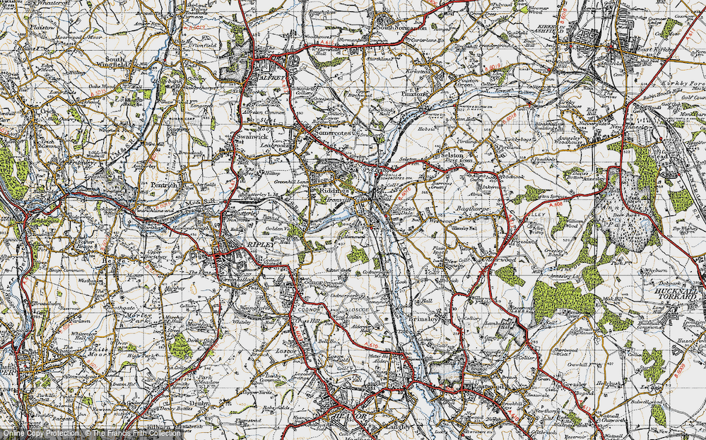 Old Map of Codnor Park, 1946 in 1946