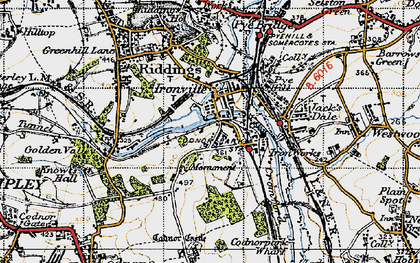 Old map of Codnor Park in 1946