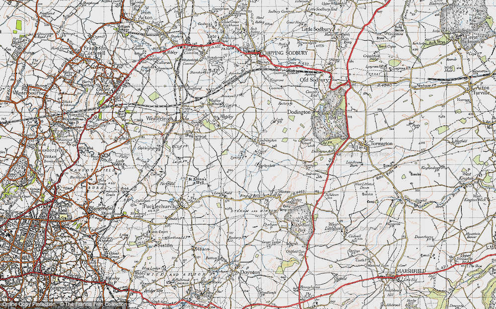 Old Map of Codrington, 1946 in 1946