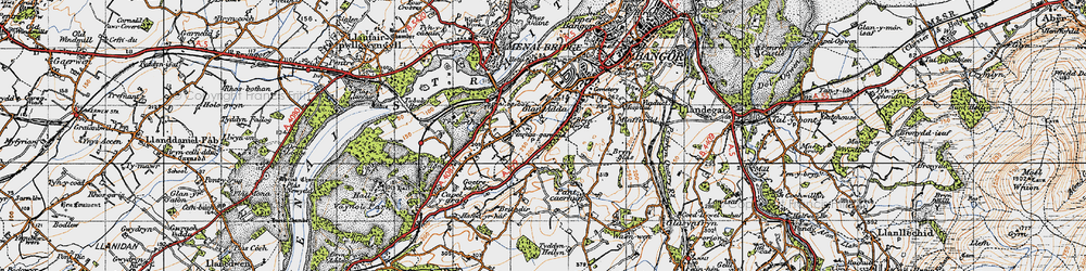 Old map of Coed Mawr in 1947