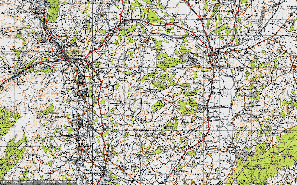 Old Map of Coed-y-paen, 1946 in 1946