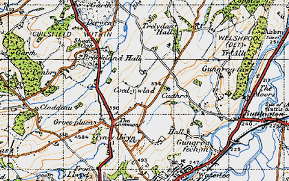 Old map of Coed-y-wlad in 1947