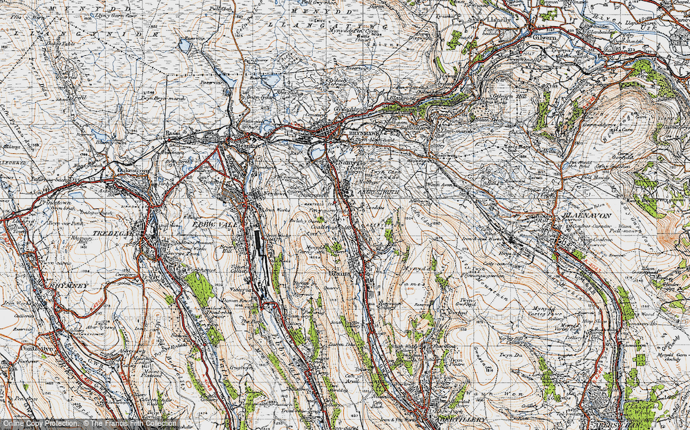 Old Map of Coedcae, 1947 in 1947