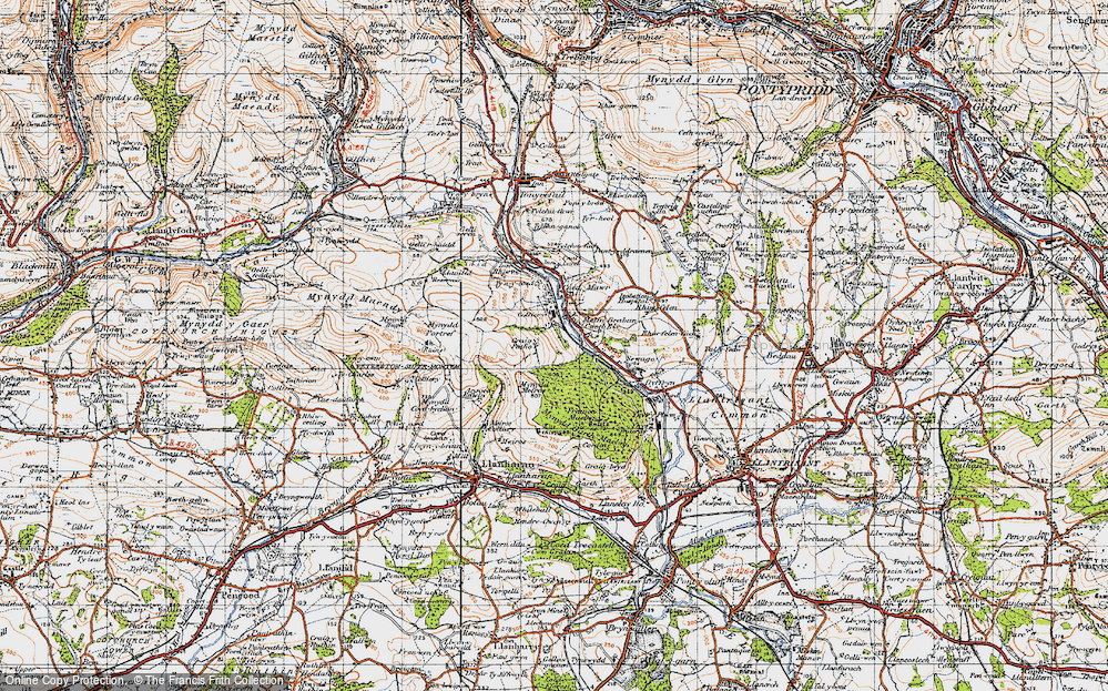 Old Map of Coedely, 1947 in 1947