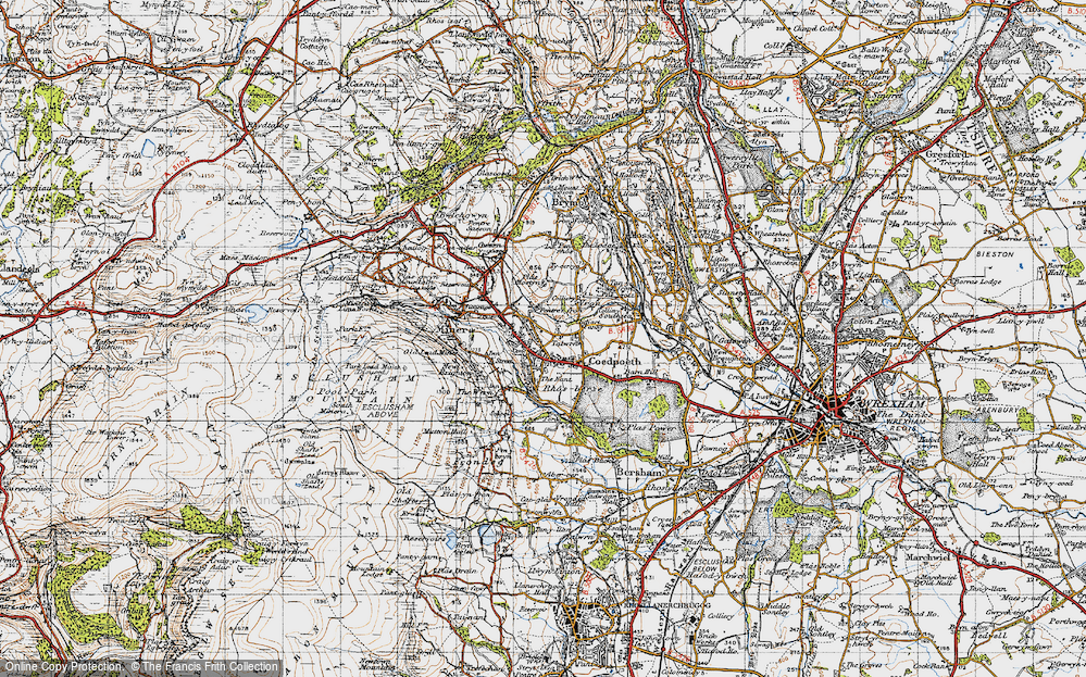 Old Map of Coedpoeth, 1947 in 1947