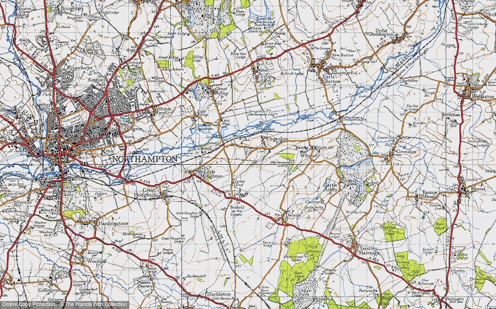 Old Map of Cogenhoe, 1946 in 1946