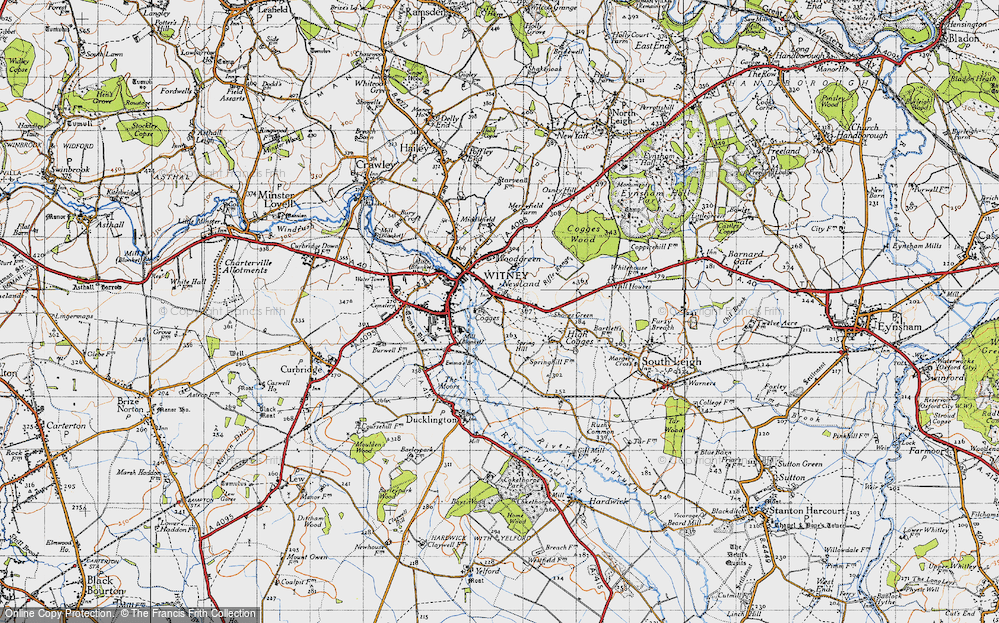 Old Map of Cogges, 1946 in 1946