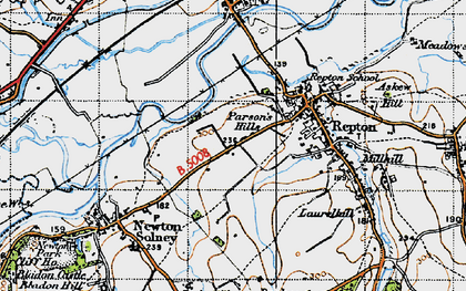 Old map of Cokhay Green in 1946