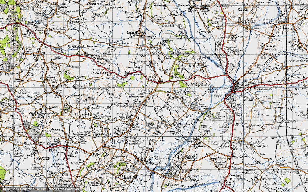 Old Map of Cold Elm, 1947 in 1947