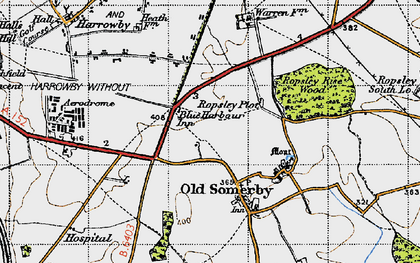 Old map of Welby Warren in 1946