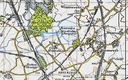 Old map of Ellis Laithe in 1947