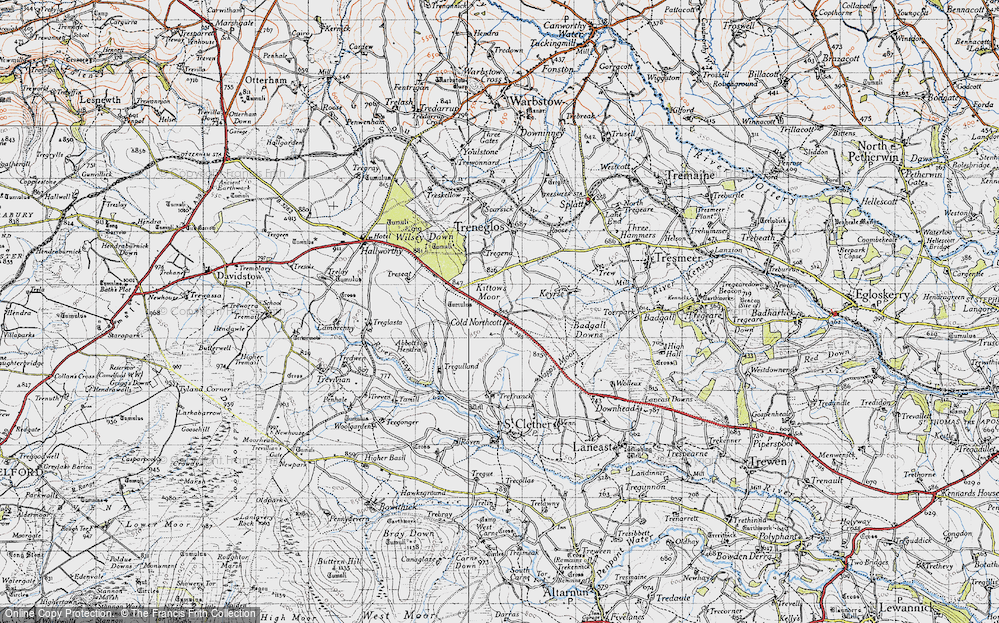 Old Map of Cold Northcott, 1946 in 1946