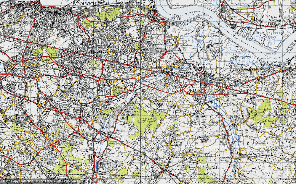 Old Map of Coldblow, 1946 in 1946