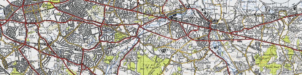 Old map of Coldblow in 1946