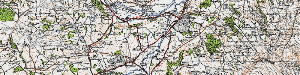 Old map of Coldbrook in 1947