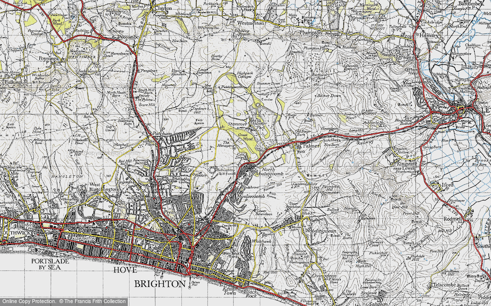 Old Map of Coldean, 1940 in 1940