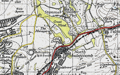 Old map of Coldean in 1940
