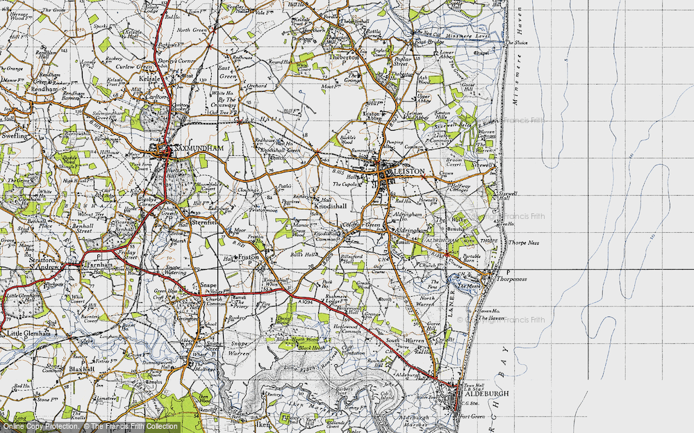 Old Map of Coldfair Green, 1946 in 1946