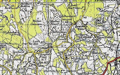 Old map of Bearehurst in 1940