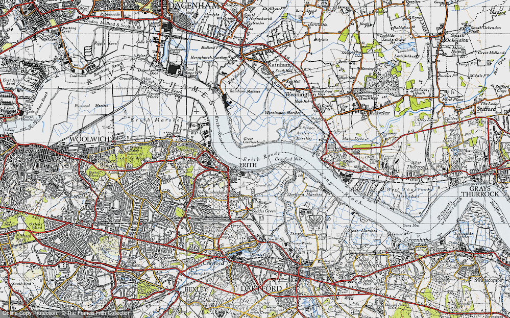 Old Map of Coldharbour, 1946 in 1946