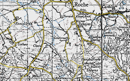Old map of Coldvreath in 1946